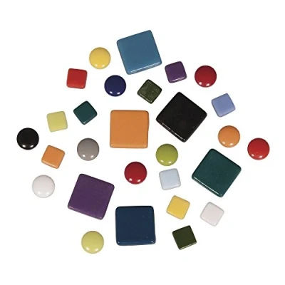 Afbeelding van Rayher Fancy glazen mozaïektessera, ø12mm ca. 395pcs multicolor, 14830000