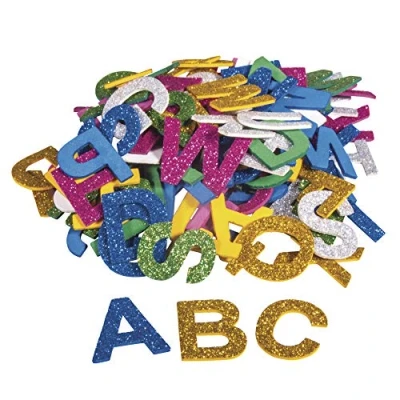 Afbeelding van Rayher 30227000 schuimrubber alfabet glitter