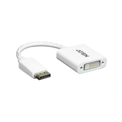 Afbeelding van ATEN VC965 AT DisplayPort / DVI Adapter [1x stekker 1x bus 24+5 polig] Wit 10.00 cm
