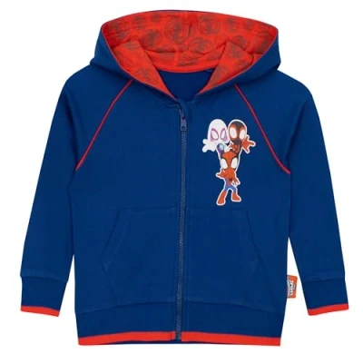 Afbeelding van Marvel Spiderman trui sweatshirt voor kinderen Spidey en zijn vrienden kleding, Blauw