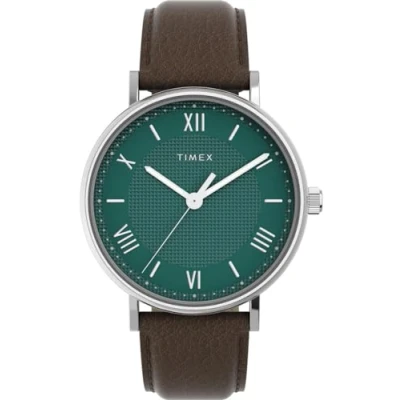 Afbeelding van Timex Southview TW2V91500 Horloge Leer Bruin Ø 41 mm