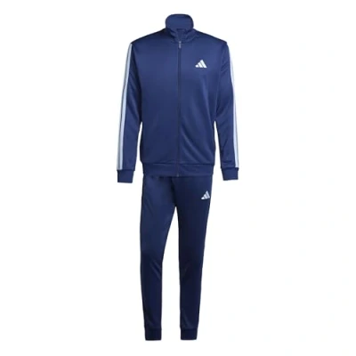 Afbeelding van adidas Heren 3 strepen Frans TERRY TRACKSUITS, donkerblauw, XS