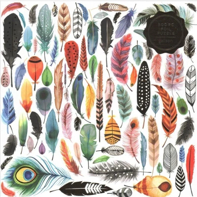 Afbeelding van Feathers 500 Piece Foil Puzzle