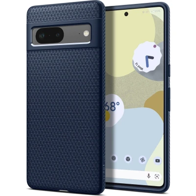 Afbeelding van Spigen Liquid Air Google Pixel 7 Hoesje Back Cover Blauw
