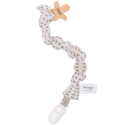 Afbeelding van Snoozebaby Speenketting Organic Warm Brown