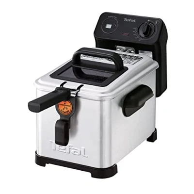 Afbeelding van Tefal Filtra Pro FR5160 Friteuse Capaciteit van 4L waar in een keer 1,3 kg frietjes 2400 W vermogen Regelbare thermostaat