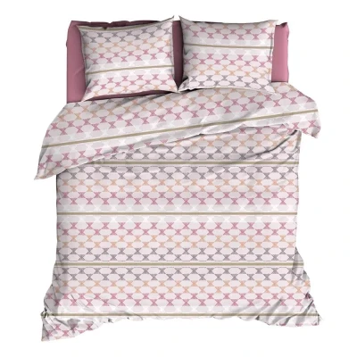 Afbeelding van Romanette Kapla Dekbedovertrek Lits jumeaux 240x200/220 cm Rose