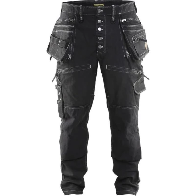 Afbeelding van Blaklader Baggy denim stretch X1900 1999 1141 Zwart D104