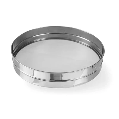 Afbeelding van Hendi Bakkerszeef voor poedersuiker roestvast staal vaatwasmachinebestendig ⌀410x(H)80mm