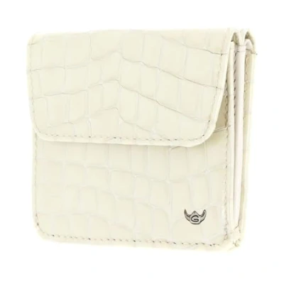 Afbeelding van Golden Head Leren Portemonnee Cayenne RFID Protect Billfold Coin Wallet With Front Snap Closure Cream Crème