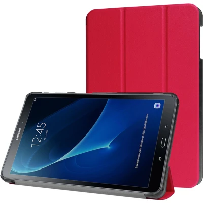 Afbeelding van imoshion Tablet Hoes Geschikt voor Samsung Galaxy Tab A 10.1 (2016) Trifold Bookcase Rood /Rood
