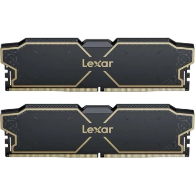 Afbeelding van Lexar THOR OC DDR5 RAM DDR5, 32 GB Kit (2 x 16 GB) 6000 MHz, DRAM UDIMM 288 Pin PC Desktop RAM, krachtig geheugen voor Intel XMP 3.0/AMD EXPO, 1,35 V (LD5U16G60C38LG RGD)
