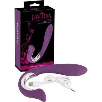 Afbeelding van Javida Vibrator Met Clitorisstimulator
