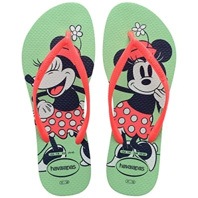 Afbeelding van Havaianas Slim Disney teenslippers voor dames, Green Garden