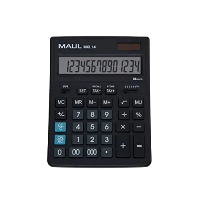 Afbeelding van MAUL bureaurekenmachine MXL 14, zwart