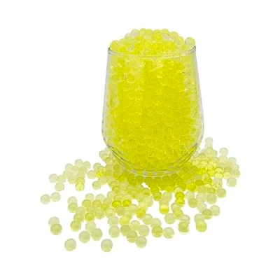 Afbeelding van KONFEN waterparels, ca. 20.000 geel, waterbal, 7 8 mm, decoratie, 100 g, voor decoratieve vaas, hydrogelballen (geel)