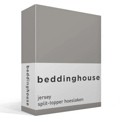 Afbeelding van Beddinghouse Splittopper Hoeslaken Jersey Taupe 160 x 210