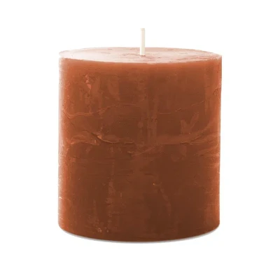 Afbeelding van Kaars rustiek d7h7 cm cognac Spaas