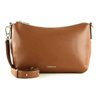 Afbeelding van MANDARINA DUCK Leren Schoudertas Luna Crossover Caramel Cafe Bruine
