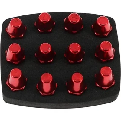 Image de Crampons football aluminium Uhlsport 13mm 16mm alu pro Rouge Taille : Unique