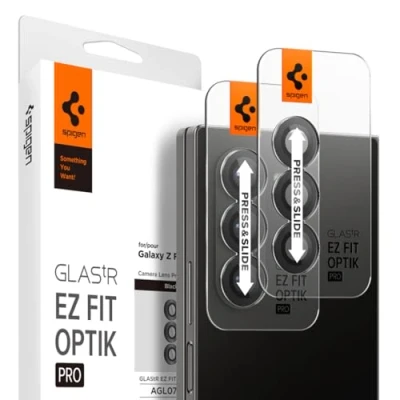 Afbeelding van Spigen Camera Lens Protector Geschikt voor Samsung Galaxy Z Fold 6 Glas.tR EZ Fit Optik Pro 9H Tempered Glass Gemakkelijke Installatie Zwart 2 Pack