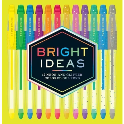 Afbeelding van Bright Ideas: 12 Neon and Glitter Colored Gel Pens: (gel Pens for Coloring, Adult Coloring Books, Sparkle Pens)