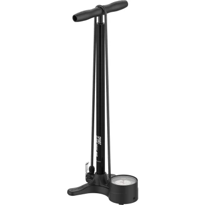 Afbeelding van Lezyne Sport Floor Drive 3.5 DV Luchtpomp Hoge druk Fietspomp met analoge drukmeter Presta en Schrader ventielen Aluminium Zwart