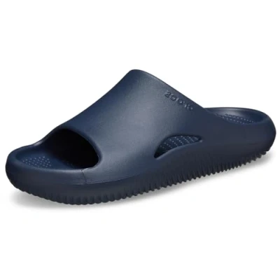 Image de Crocs Sandales unisexes Mellow Recovery Slide bleu marine 44 EU, marine, 45/46 EU
