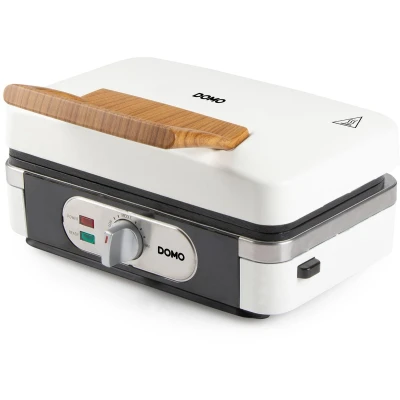 Afbeelding van DOMO SANDWICH WAFFEL GRILL 3 IN 1 POWDER WHITE Tosti apparaat Wit