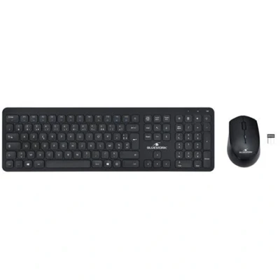 Image de BLUESTORK Silent Office Pack Ensemble clavier et souris sans fil 2.4 GHz noir boîte