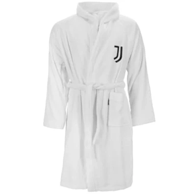 Afbeelding van Juventus 96330802131 badjas, 100% katoen, wit, 40 x 30 8 cm