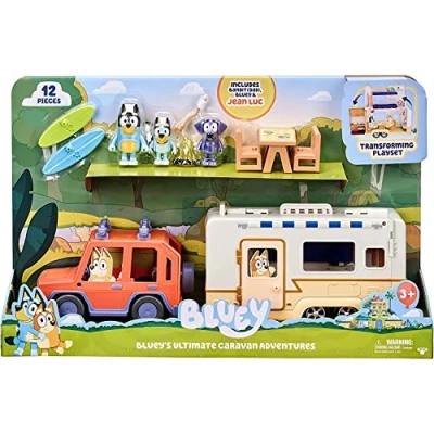 Afbeelding van BLUEY Bluey&#039;s 4WD Auto en Kampeeravonturen Deluxe Speelset