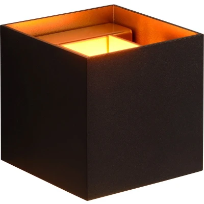 Afbeelding van Lucide Xio Wandlamp LED Vierkant 10 X Cm Zwart