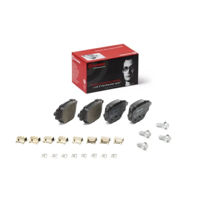 Afbeelding van BREMBO P 59 100 Remblokkenset Met akoestische slijtagewaarschuwing remzadelschroef, anti kreukplaat toebehoren PEUGEOT: 208 II Hatchback