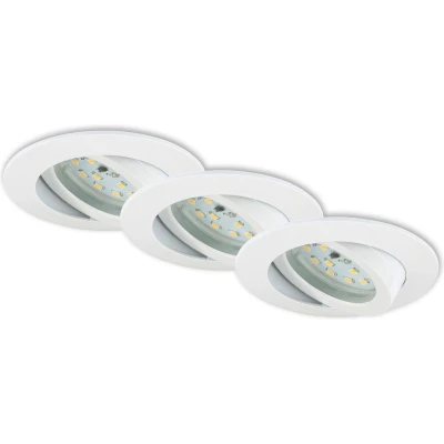 Afbeelding van Briloner Leuchten ATTACH MOVE Inbouwspots 3 stuks Draaibaar 5W Ø82mm Wit