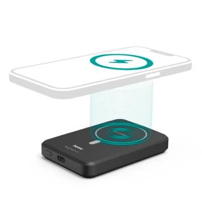 Afbeelding van Hama Wireless Power Pack &quot;MagPower5&quot;, 5000mAh, inductief opladen Apple MagSafe