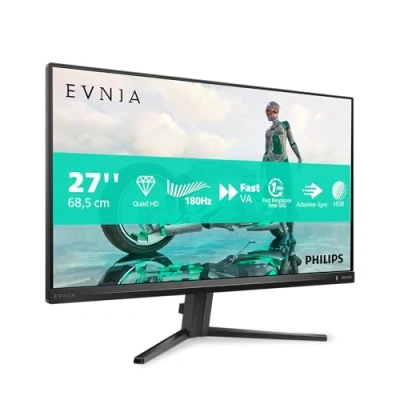 Afbeelding van PHILIPS Evnia 27M2N3500AM Gaming Monitor QHD 27&quot; 180Hz, 1ms, FreeSync Prem, HDR10 (2560x1440, 1x DisplayPort 1.4, 2x HDMI 2.0) zwart/grijs