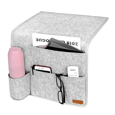 Afbeelding van Simboom Opbergzak voor Aan Het Bed, Opbergzakken Organizertas, Nachtkastje Boeken, Mobiele Telefoon, Afstandsbediening, Geschikt Slaapkamer, Bank