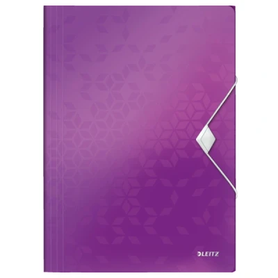 Image de Leitz 4599 WOW farde en plastique A4 violet métallisé