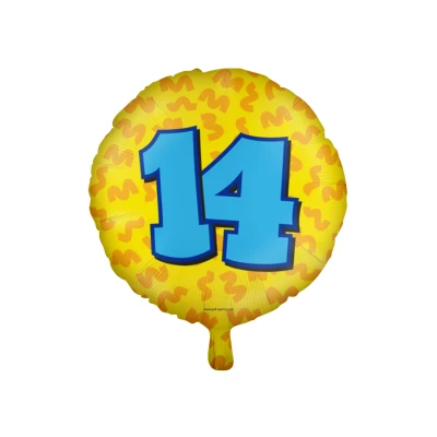 Image de Ballon d&#039;hélium 14 ans Partie 45 cm