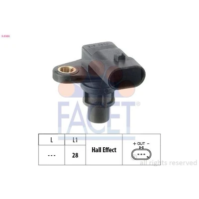 Afbeelding van FACET 9.0388 Sensoren Made in Italy OE Equivalent OPEL: Zafira B, Astra H Hatchback, J Sports Tourer, ALFA ROMEO: 159 Sportwagon, 156 Saloon