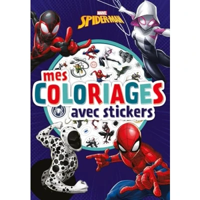 Afbeelding van SPIDER MAN MES COLORIAGES AVEC STICKERS