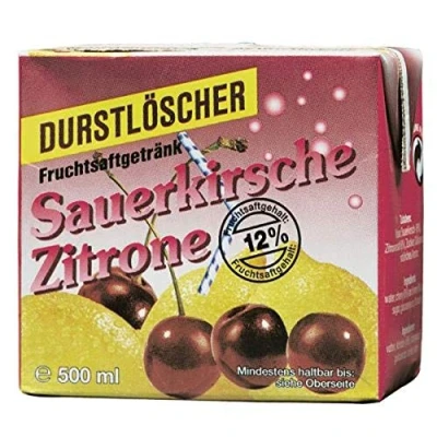 Afbeelding van Durstlöscher Fruitsap drank met kersencitroen 500 ml