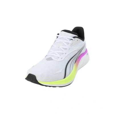 Afbeelding van Puma Electrify Nitro 4 Hardloopschoenen voor heren, Zuiver magenta wit, alert geel, 42.5 EU
