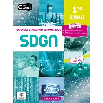 Afbeelding van C&#039;est clair sciences de gestion numerique 1e stmg manuel