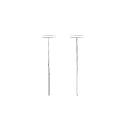 Afbeelding van Elli Stick GEO Oorbellen silvercoloured, Dames, Maat: One Size, Silver coloured