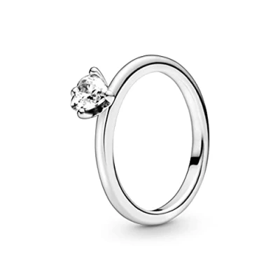 Afbeelding van Pandora Damesring 925 sterling zilver 198691C01, Metaal, Zirkonia