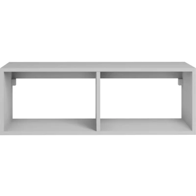 Afbeelding van Zwevend wastafelmeubel met 2 nissen Wit 94 cm TEANA L x H 32 D 47