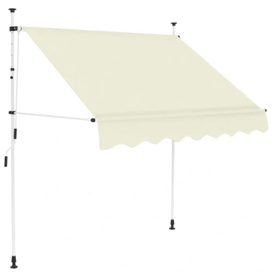 Afbeelding van Luifel handmatig uittrekbaar 150 cm crème