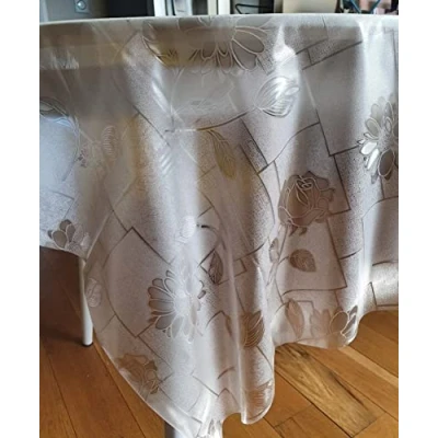 Afbeelding van Rechthoekig Tafelzeil Clear PVC Veeg Schoon Tafelbeschermer Cover 140cm x 240cm
